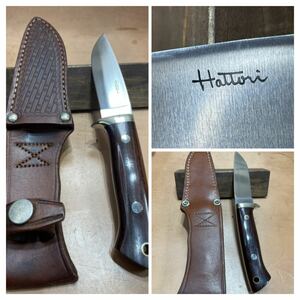Hattori sheath knife the model is uncertain outdoor knife camp knife 
