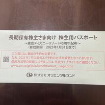 ◆送料込み◆４枚分◆ディズニーランド&シー株主優待パスポート◆有効期限2025年1月31日◆_画像3