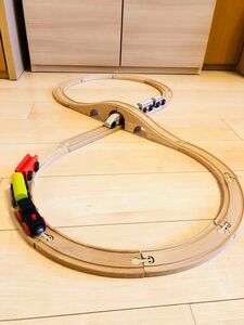 鉄道 電車 蒸気機関車 木のおもちゃ レールセット by IKEA