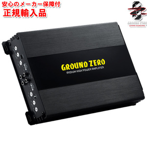 正規輸入品 GROUND ZERO グラウンドゼロ 4ch パワーアンプ ハイレベルインプット対応 定格出力70W×4（4Ω） GZIA 4.120