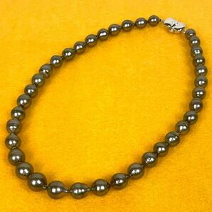 ●Baroque Prarl Necklace 約44cm 8.2-11㎜ Silverバロック パール ネックレス シルバー金具 真珠 リボン アクセサリー●の画像3
