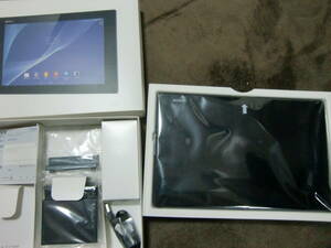 【箱入り表面保護シール付】SONY Xperia Z2 Tablet SGP511 J2/B 16GB Wi-Fiモデル ソニー タブレット 黒色 備品付き 