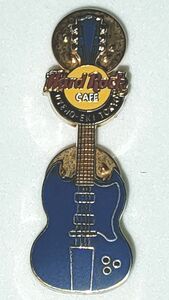 ピンズ　ハードロックカフェ　上野駅・東京　ギター　青　HARD ROCK CAFE UENO-EKI TOKYO　GUITAR PIN　BLUE　ピンバッジ ピンバッチ
