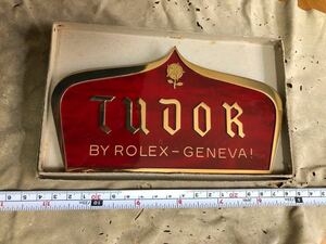  rare Tudor rose old Logo Rolex double name display stand dead stock perhaps 1950 from 60 period 