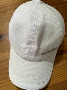 送料込み！PARADISO ゴルフキャップ 白 ホワイト メッシュキャップ 帽子 CAP GOLF ゴルフウェア キャップ 55-58センチ