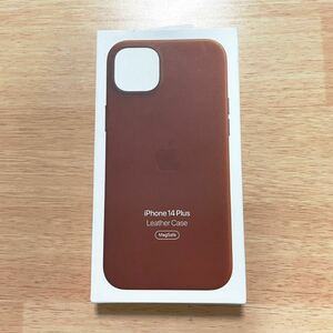 ★★新品★★Apple アップル 純正 iPhone 14 Plus レザーケース・アンバー 84B16