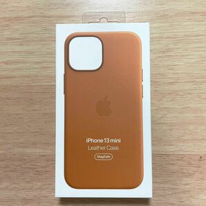 ★★新品★★Apple アップル 純正 iPhone 13 mini レザーケース・ゴールデンブラウン  20B34の画像1