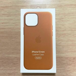 ** new goods **Apple Apple original iPhone 13 mini leather case * Golden Brown 20B34