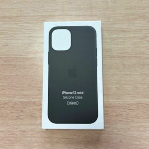 ★新品★Apple アップル 純正 iPhone 12 mini シリコンケース・ブラック　　327B①