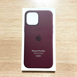 * new goods * Apple Apple original iPhone 12 Pro Max silicon case * plum 267B⑤