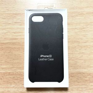 * новый товар * Apple Apple оригинальный iPhone 7 / 8 / SE кожанный кейс * черный 219B38