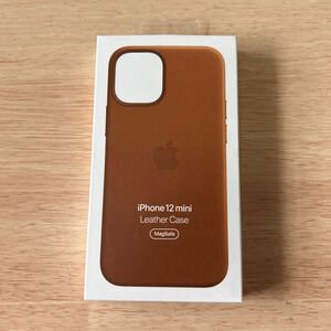 ★新品★ Apple アップル 純正 iPhone 12 mini レザーケース・サドルブラウン 311B③