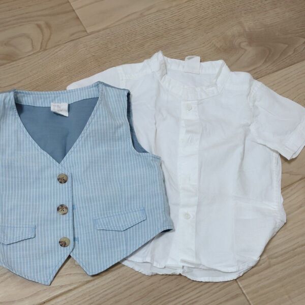 H&M シャツ ベスト セット 68cm フォーマル 男の子