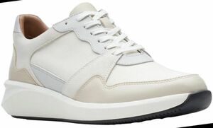  бесплатная доставка Clarks 26.5cm спортивные туфли белый кожа teki стиль каблук легкий толщина низ бег туфли-лодочки каблук Loafer AAA230