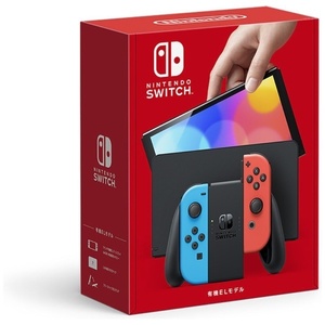 #Nintendo Switch( have machine EL model ) Joy-Con(L) neon blue /(R) neon red ( new goods unopened )