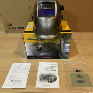 SUZUKID 100V ノンガス半自動溶接機 アーキュリー 80 NOVA 液晶式自動遮光溶接面 アイボーグαII セット 美品の画像6