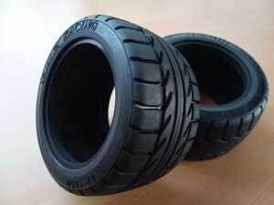  Tamiya Tarmac tire 2 ps 19804577a black Schott TAMIYA