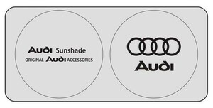 Audi Audi Logo затеняющий экран, шторки от солнца UV cut затемнение выгоревший на солнце участок предотвращение легкий compact место хранения 