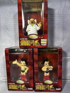 TOMY collectors figure world Astro Boy 3 point set unused passing of years storage goods box . scorch color fading dirt deterioration scrub peel off equipped middle is beautiful 