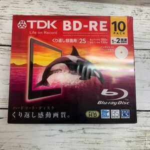 【未使用保管品】TDK BD-RE 10パック 1〜2倍速対応 BEV25PWA10A くり返し録画用 ブルーレイディスク Blu-ray 録画用ブルーレイディスク