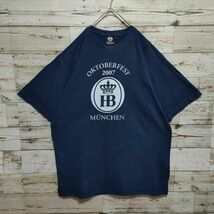 【623】 00S Hofbruhaus ホフブロイハウス OKTOBERFEST '07 Tシャツ 企業物 ユーロ古着_画像2