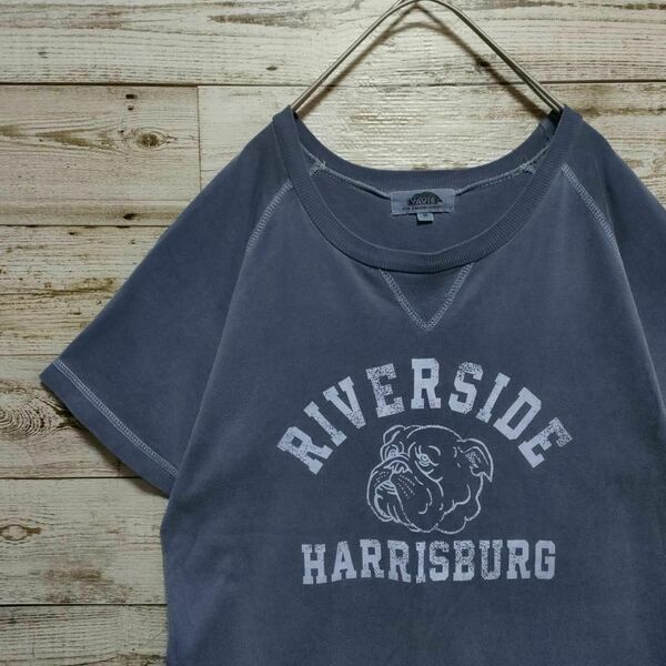 【714】YAVIS RIVERSIDE HARRISBURG ブルドック Vintage ヴィンエージ ラグラン Tシャツ