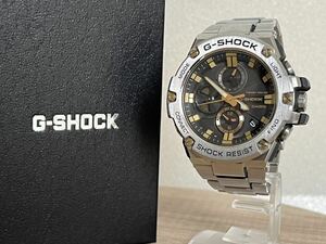 ◯【稼働品】CASIO カシオ G-SHOCK GST-B100 Gショック タフソーラー モバイルリンク 箱付き ◯