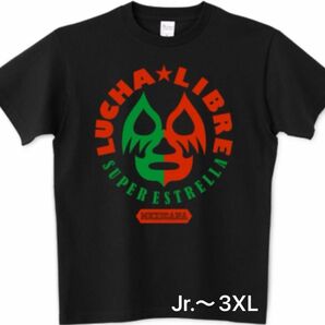 プロレス Tシャツ メキシコ ルチャリブレ PWFチャンピオン プリントスター ミル･マスカラス マスクマン クリスマス