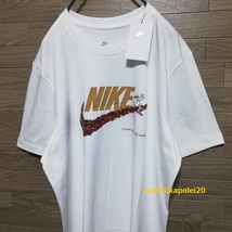 新品 NIKE ナイキ コーヒー豆 スウッシュ ビッグロゴ メンズ ウェア トップス Tシャツ XL size ホワイト 未使用 コーヒーカップ キャラ TEE_画像2