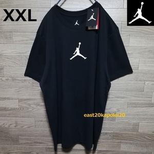 XXL size ブラック 新品 JORDAN JUMPMAN ジョーダン ジャンプマン プリント メンズ ウェア クルー Tシャツ 2XL 黒 未使用 ナイキ NIKE Tee