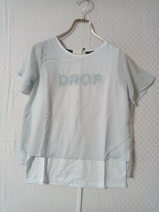 5489　★★　イーハイフン　DroPサガラ刺繍Tシャツ　定価3990円　新品