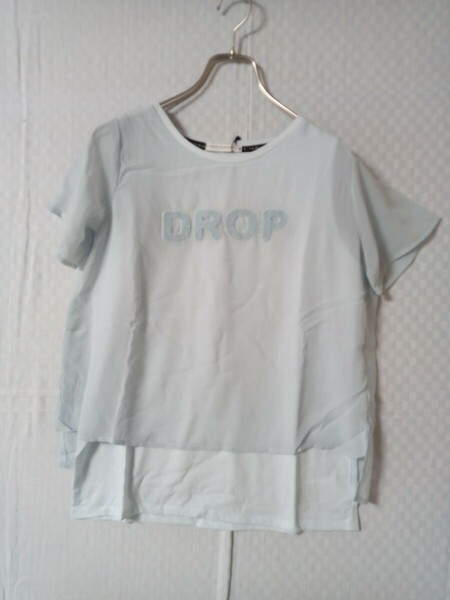 5495　★★　イーハイフン　DroPサガラ刺繍Tシャツ　定価3990円　新品