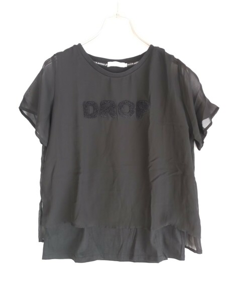 6765　★★　イーハイフン　DROP　Tシャツ　サイズM　黒　新品