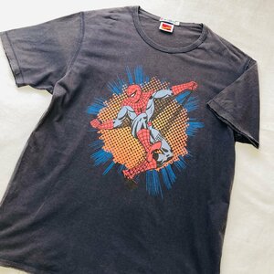 MARVEL COMICS　Spider-Man/スパイダーマン　プリント Tシャツ　ダークグレー系　L