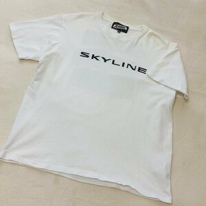 A GARAGE　SKYLINE/スカイライン　GT-R R32/R33/R34　プリント Tシャツ　ホワイト/白　M
