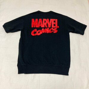 MARVEL COMICS　マーベル　ロゴ　プリント　スウェット/Tシャツ　ブラック/黒　S　341-293751（72-01）