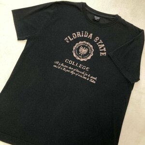 SGT'PEPPERS　FRORIDA STATE　COLLEGE　プリント Tシャツ　ブラック/黒　LL