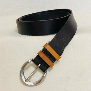 シンプル バックル　LEATHER/本革　レザーベルト　ブラウン/焦げ茶系