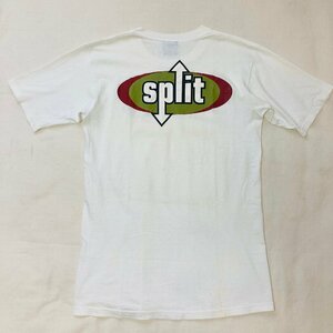 split　米国製/MADE IN U.S.A.　ロゴ プリント　Tシャツ　ホワイト/白　M