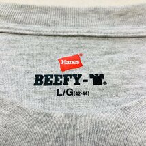 Hanes　BEEFY-T　無地　Tシャツ　グレー　L/G（42-44）　H5180_画像3