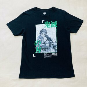 鬼滅の刃　キャラクター プリント Tシャツ　ブラック/黒　150