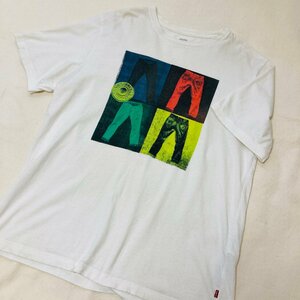 LEVI'S リーバイス　RELAXED　プリント Tシャツ　ホワイト/白　M