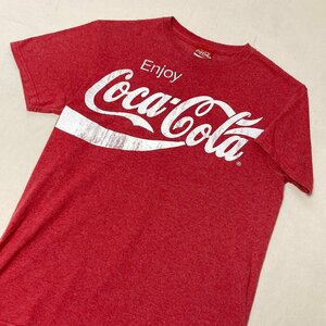 Enjoy　Coca-Cola　ビッグロゴ プリント Tシャツ　レッド/赤系　S　RN 15373