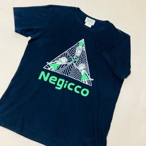 NEGICCO ネギッコ　プリント Tシャツ　ブラック/黒　MEDIUM