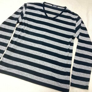 BEAMS　ビームス　ボーダー 長袖 Tシャツ　ブラック/グレー　4214-0268-856