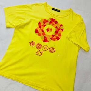 24HOUR TELEVISION　24時間TV　40th　日本製　チャリティ プリント Tシャツ　イエロー　L