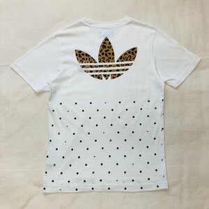 adidas　アディダス　ロゴ刺繍　Tシャツ　ホワイト/白　XS　A2B001