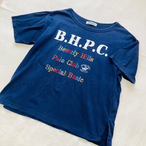B.H.P.C.　Beverly Hills Polo Club Special Basic　ロゴ 刺繍/プリント　Tシャツ　ネイビー/紺　20517