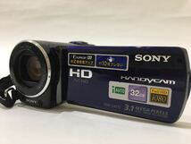概ね美品　SONY　ソニー　Handycam　ハンディカム　ビデオカメラ　HDR-CX170　ブルー　青　d6d6dd18_画像1