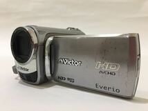 JVC　Victor　ビクター　Everio　エブリオ　ビデオカメラ　GZ-HD230-S　ケンウッド　シルバー　銀　d17d17dd51_画像1